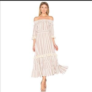 ❤️Misa Los Angeles Ava Striped Tassel Dress. Size S.
